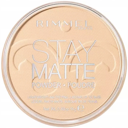 Rimmel Puder Prasowany w Kamieniu Stay Matte Matujący 001 Transparentny