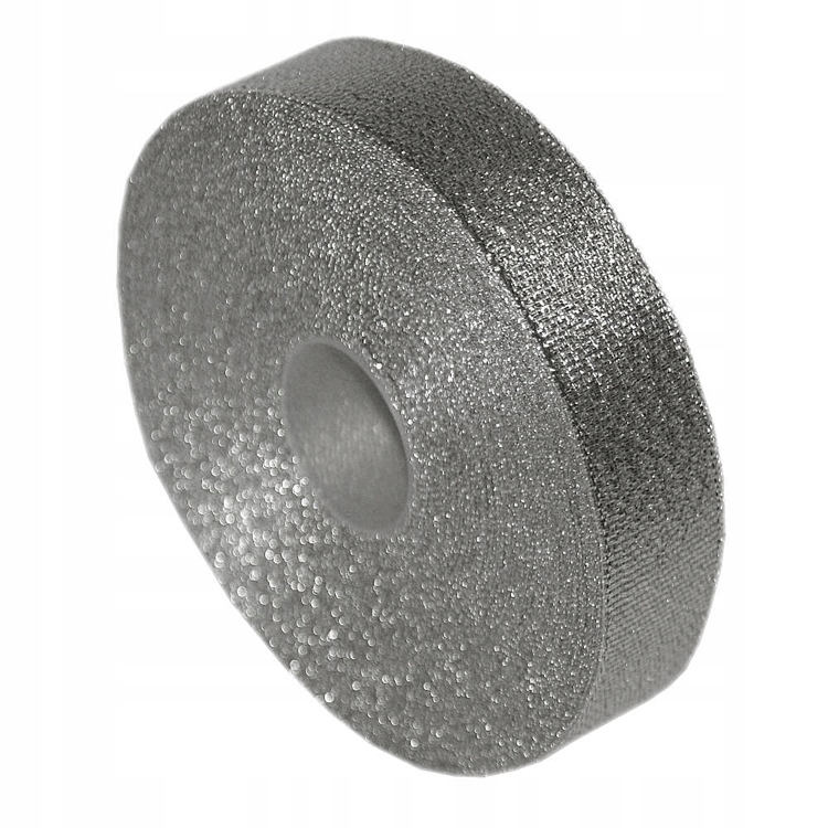 Wstążka 18mm Srebrna Brokatowa 27,4m 8470