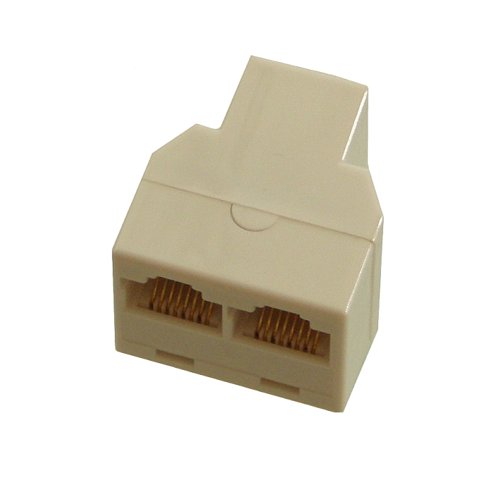 ROZGAŁĘŹNIK RJ45 8P8C KAT5E GNIAZDO / 2 GNIAZDA Rodzaj Wtyki RJ45