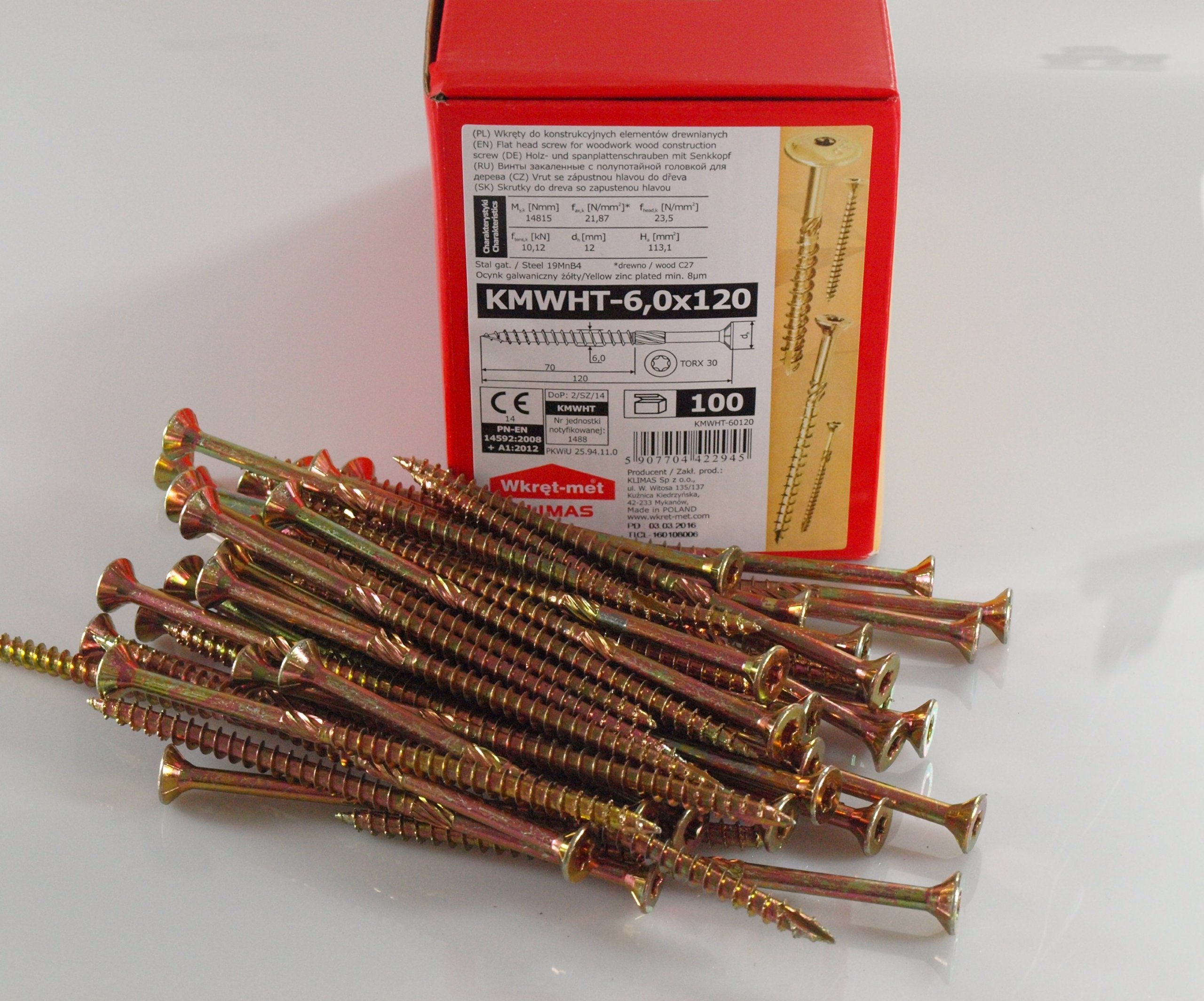 

Wkręty Ciesielskie Do Drewna 6,0x120 Torx 100 szt