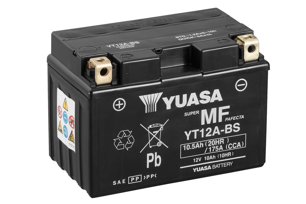 YT12A-BS - Батарея мотоцикла YUASA YT12A-BS 12V 10Ah