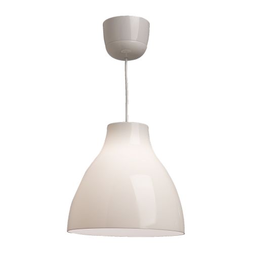 

Ikea lampa wisząca Melodi biała 28cm sufitowa