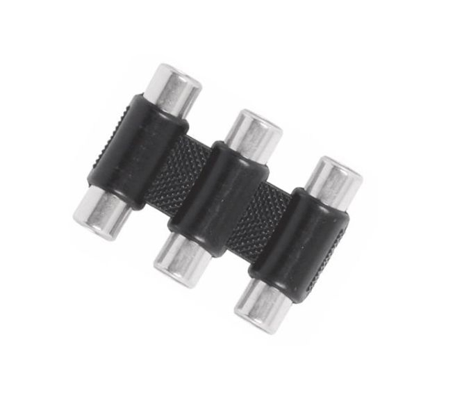 

Adapter Przejściówka Łącznik 3x Rca 3x Rca F/f
