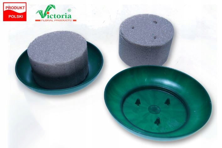 GĄBKA FLORYSTYCZNA SUCHA na PODSDTAWCE ŚR. 12,5cm Kod producenta V2120