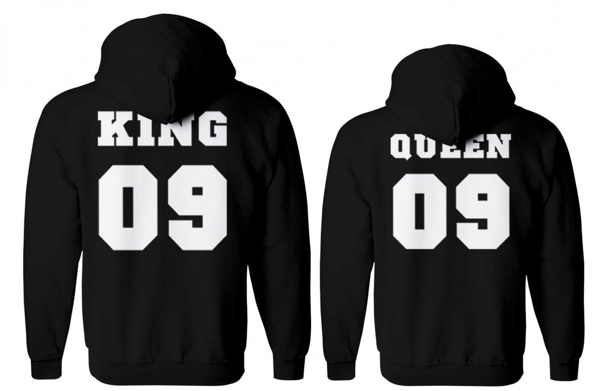 

bluzy dla par z kapturem QUEEN09 i KING09 roz.M