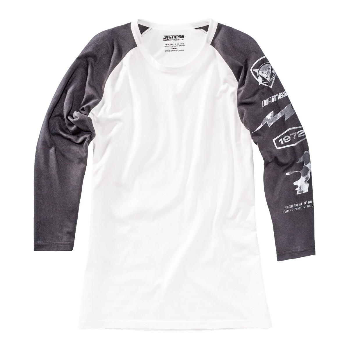 Tričko Dainese Thunder 3/4 L Biela/Čierna