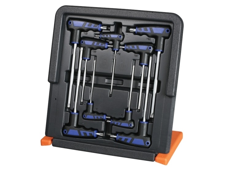 Boxo Sada Kľúčov Torx Typu T S Rukoväťou 9 ks
