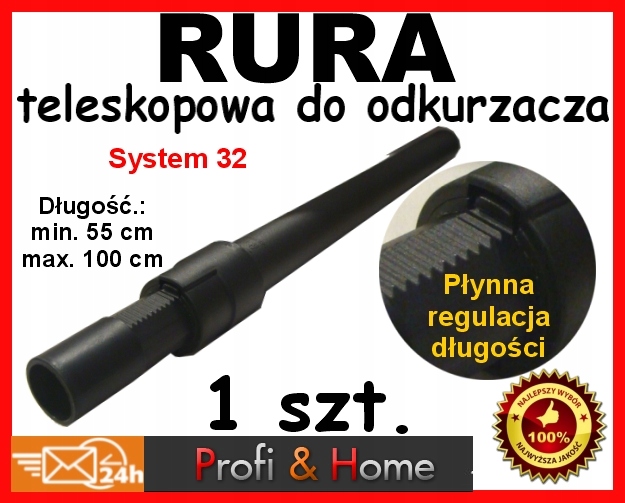 RURA TELESKOPOWA PCV PHILIPS SYSTEM fi32mm LEKKA! Marka odkurzacza Philips