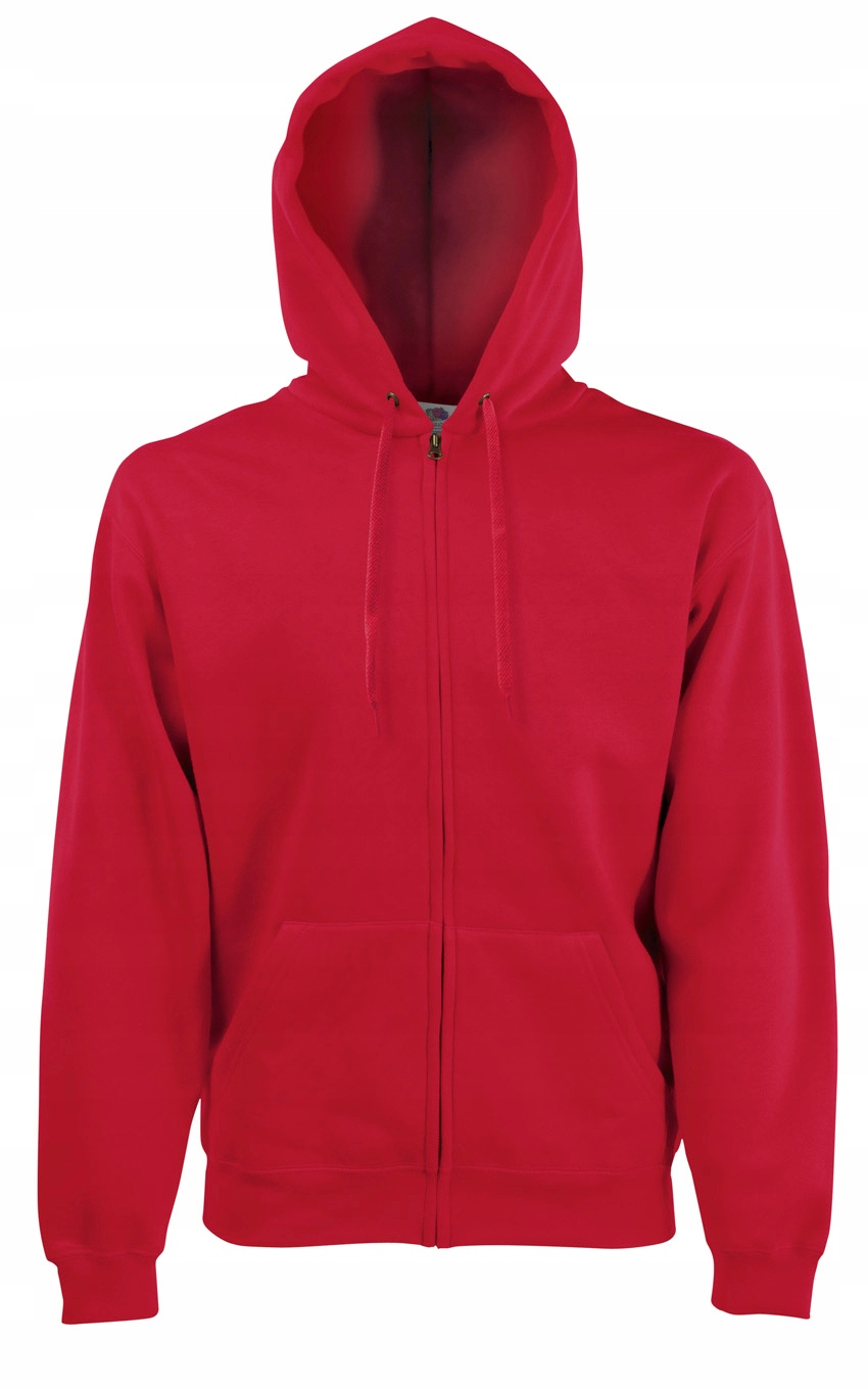 

Fruit Of The Loom Bluza z Kapturem Zamkiem Red M
