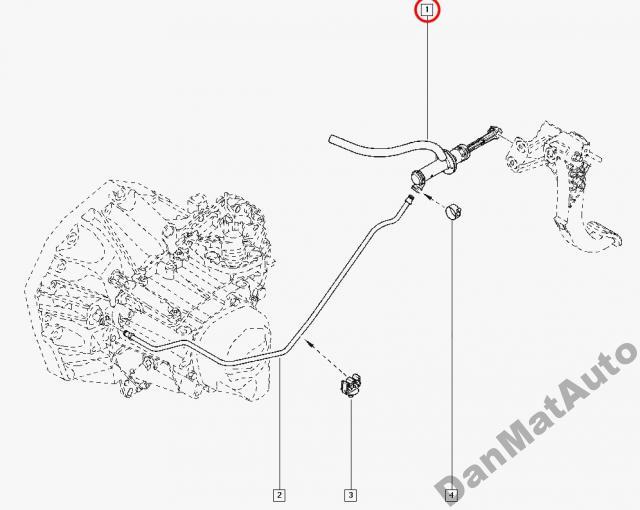 8200492742 306101984R - НАСОС СЦЕПЛЕНИЯ RENAULT KANGOO 2008 > ОРИГИНАЛ !!
