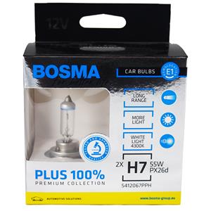 

Bosma Plus 100% H7 55W PX26d 5462