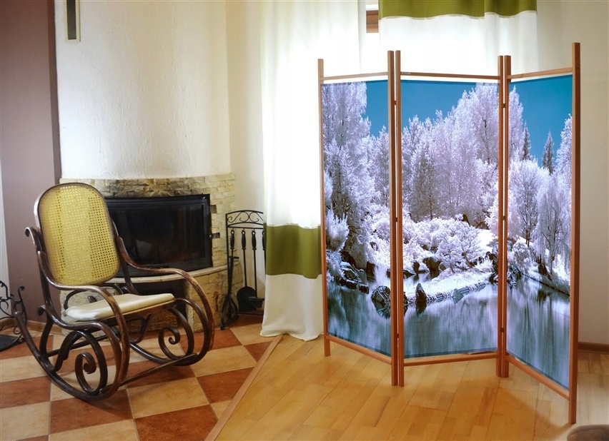 PARAWAN POKOJOWY DEKORACYJNY DO DOMU SALONU ZIMA Producent inna