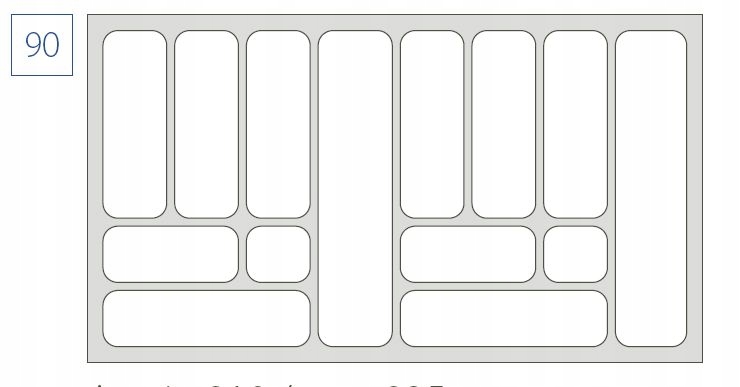 WKŁAD NA SZTUĆCE DO SZUFLADY 90 COMFORT EAN (GTIN) 0685071397909