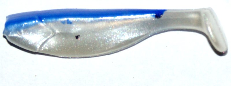 

Manns Ripper 100mm Perła z niebieskim grzbietem