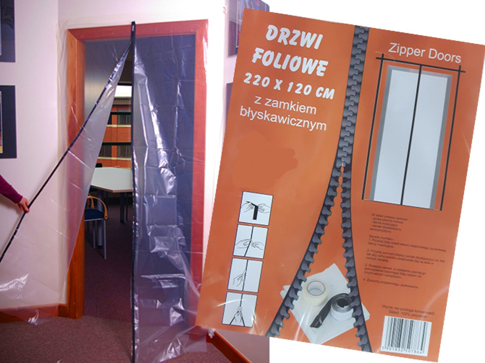 

Drzwi Foliowe Przeciwpyłowe Remont 220x120