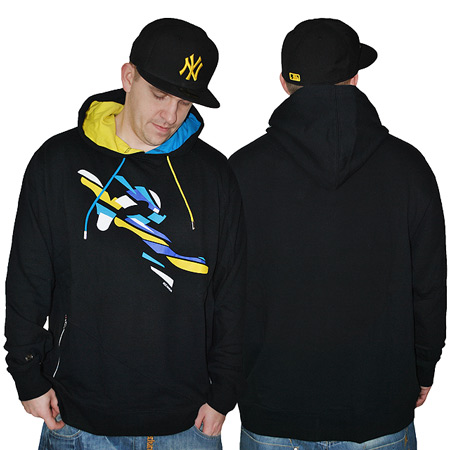 Nowa Bluza ROCAWEAR Black/Blue/Yellow roz.XXL