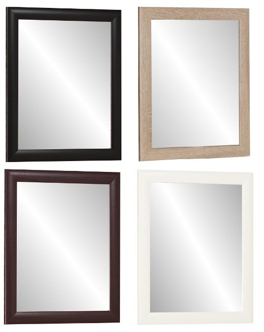 

Lustro w ramie 60x50 Dąb Sonoma Białe Wenge Czarne