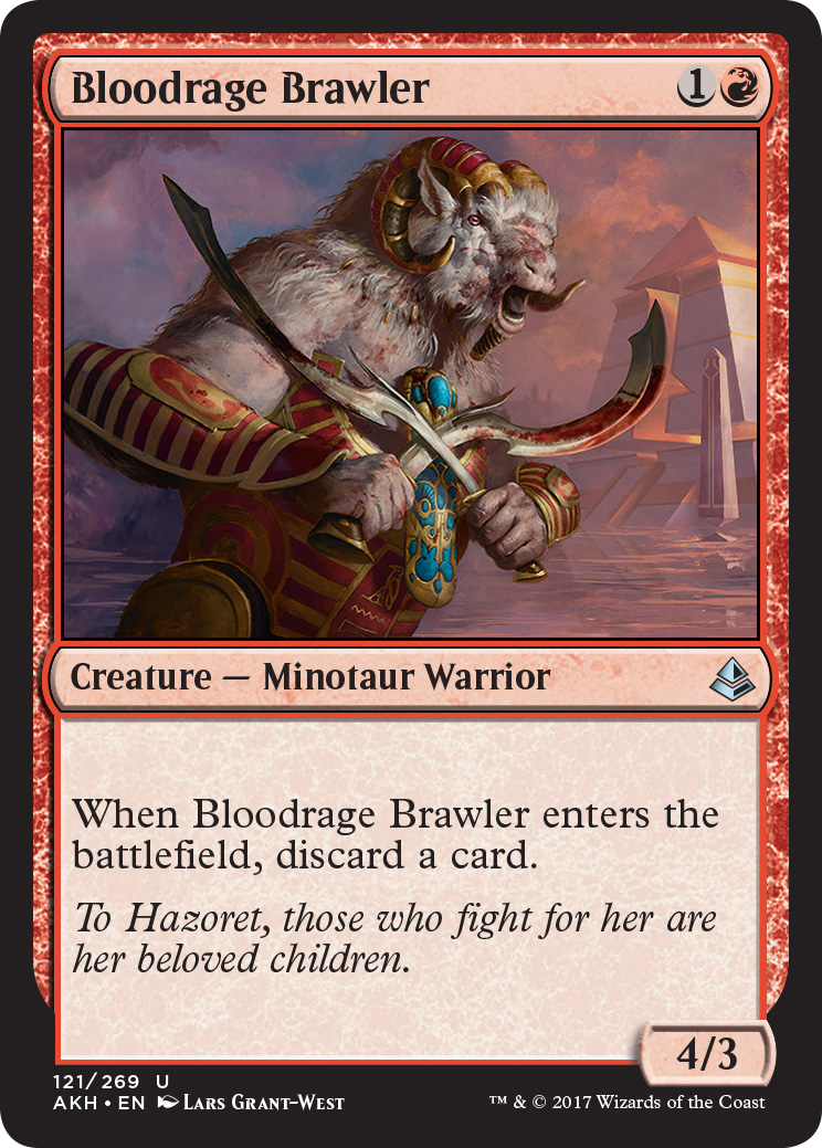 Mtg Bloodrage Brawler Foil (Uncommon)
