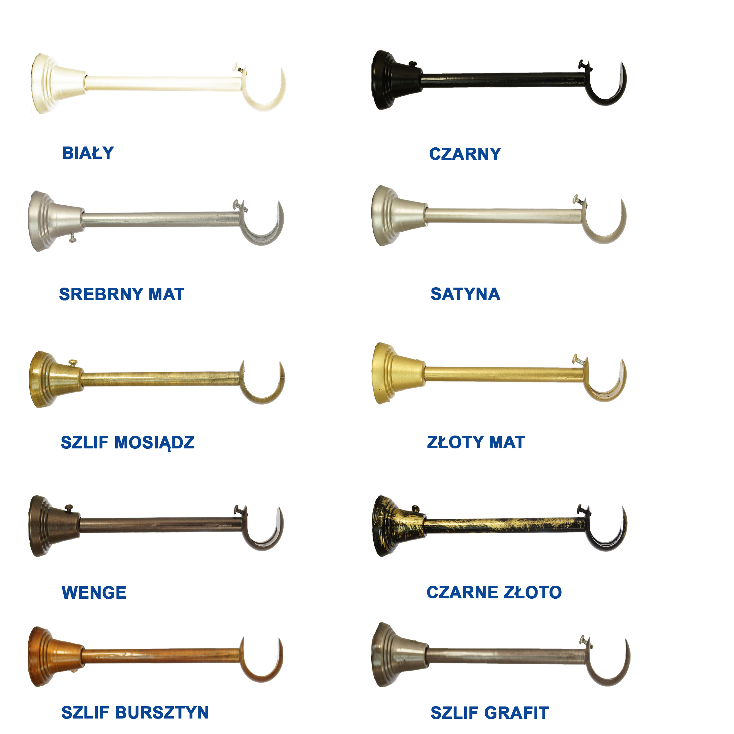 WSPORNIK KARNISZA fi 16 mm METALOWY POJEDYNCZY Marka FajnyDom