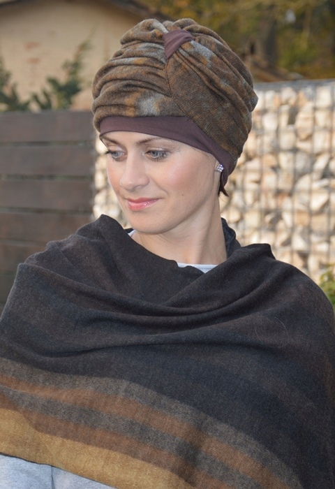 

Szal na zimę do turbanu Ela 115 Eva Desig