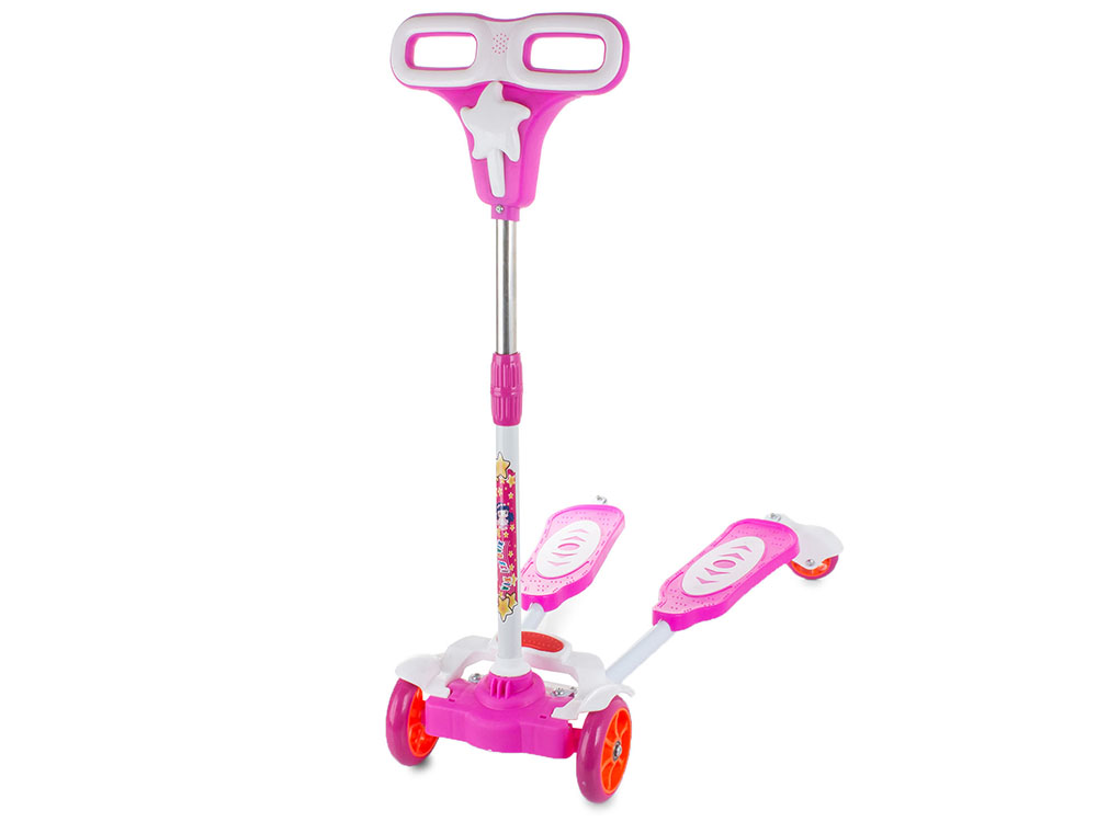 BALANCE SCOOTER FOUR-WHEELED FROG PINK