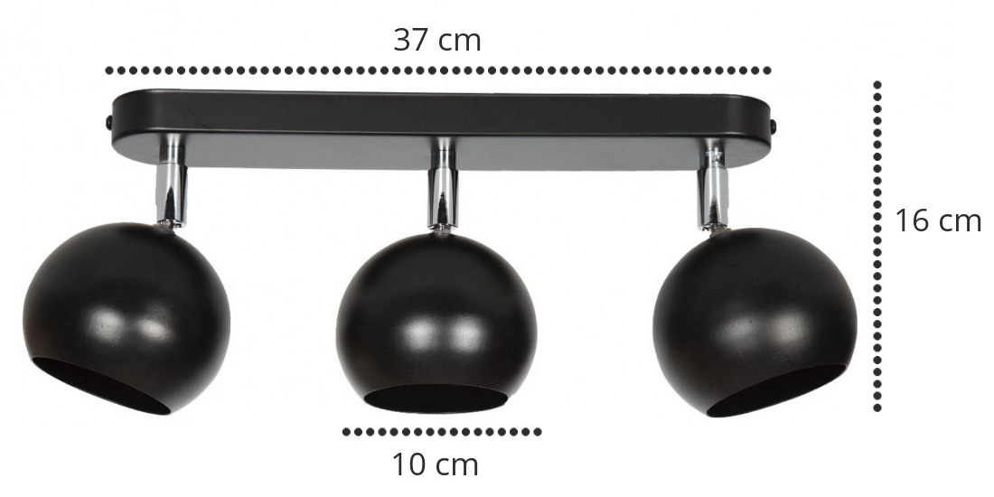 LAMPA WISZĄCA SUFITOWA PLAFON KULE Nowoczesna LED Maksymalna moc pojedynczego źródła światła 20 W