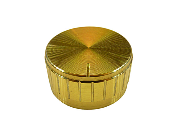 

Pokrętło gałka aluminiowa 30 mm Złota potencjometr