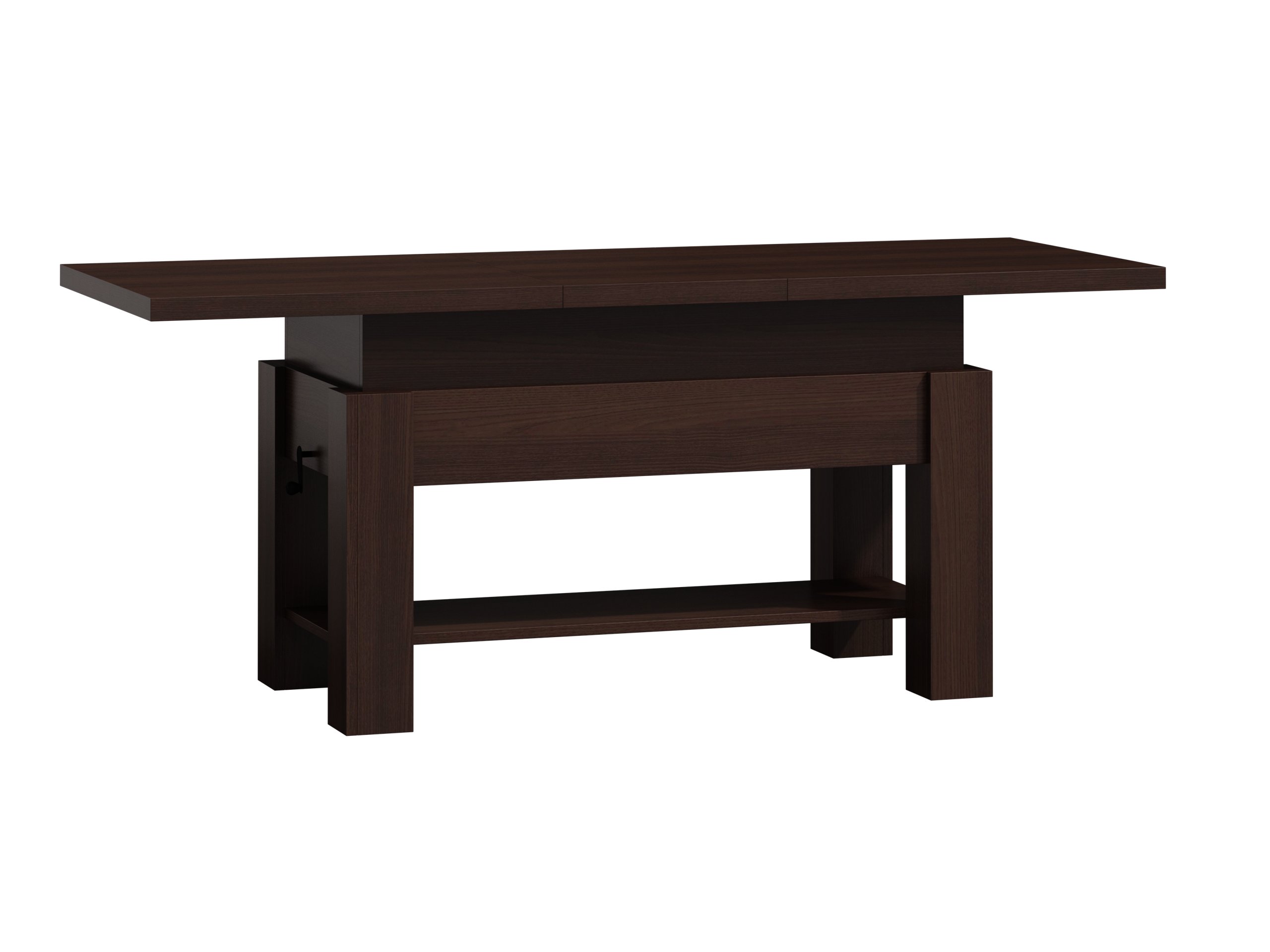 STOLIK ŁAWA PODNOSZONA Z PÓŁKĄ 140x70 DĄB CANYON Wysokość mebla 57 cm