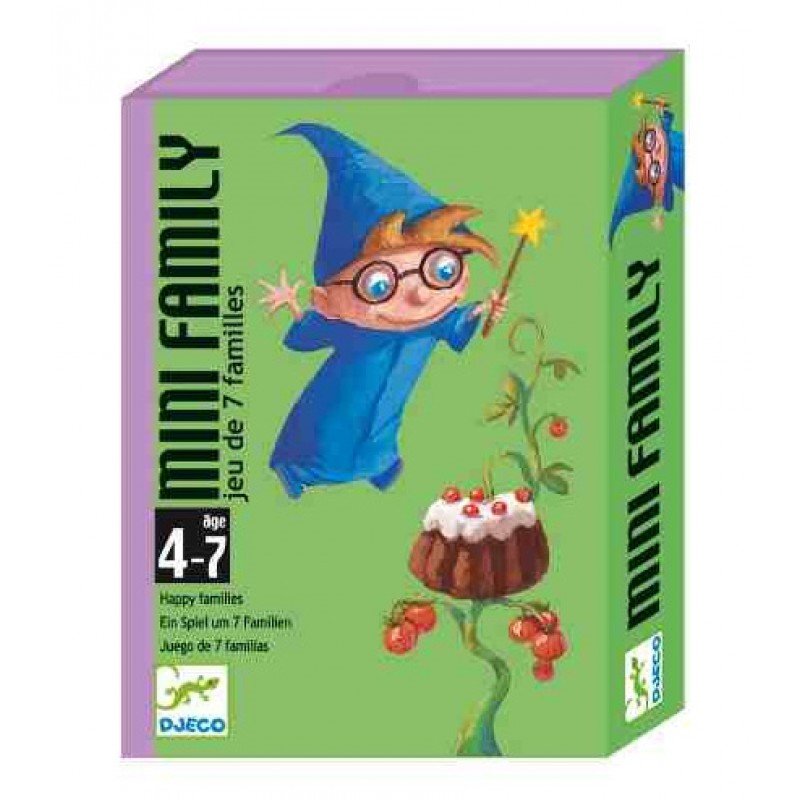 DJECO Gra pamięciowa MINI FAMILY - gra karciana Maksymalna liczba graczy 4
