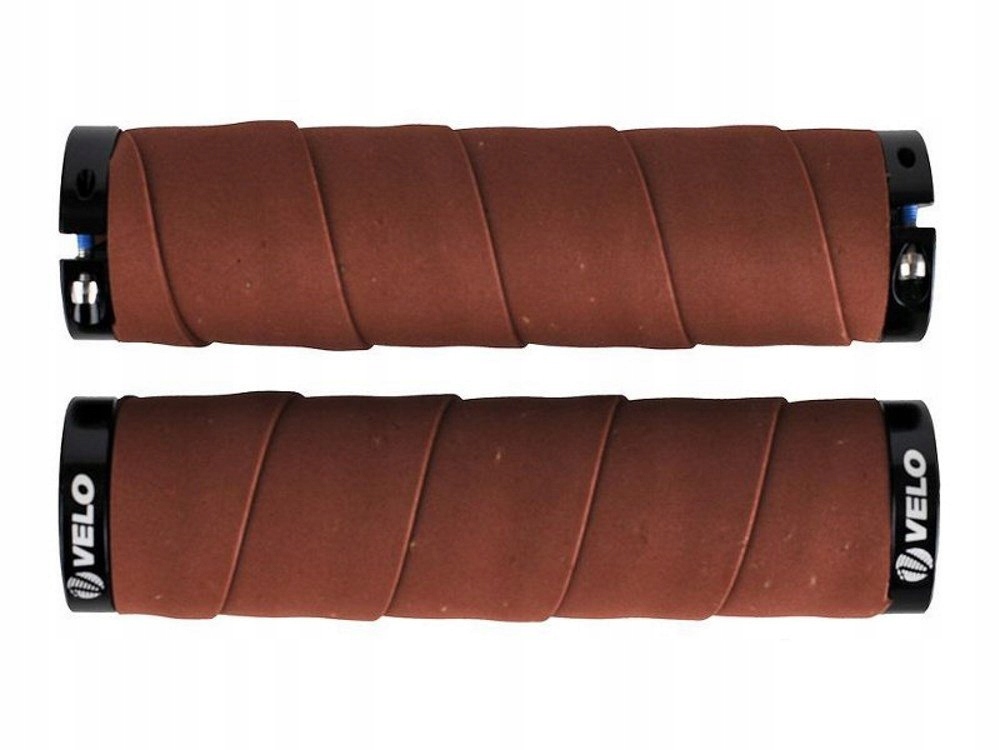 

Chwyty Kierownicy Velo Prox 129mm Skręcane Brązowe