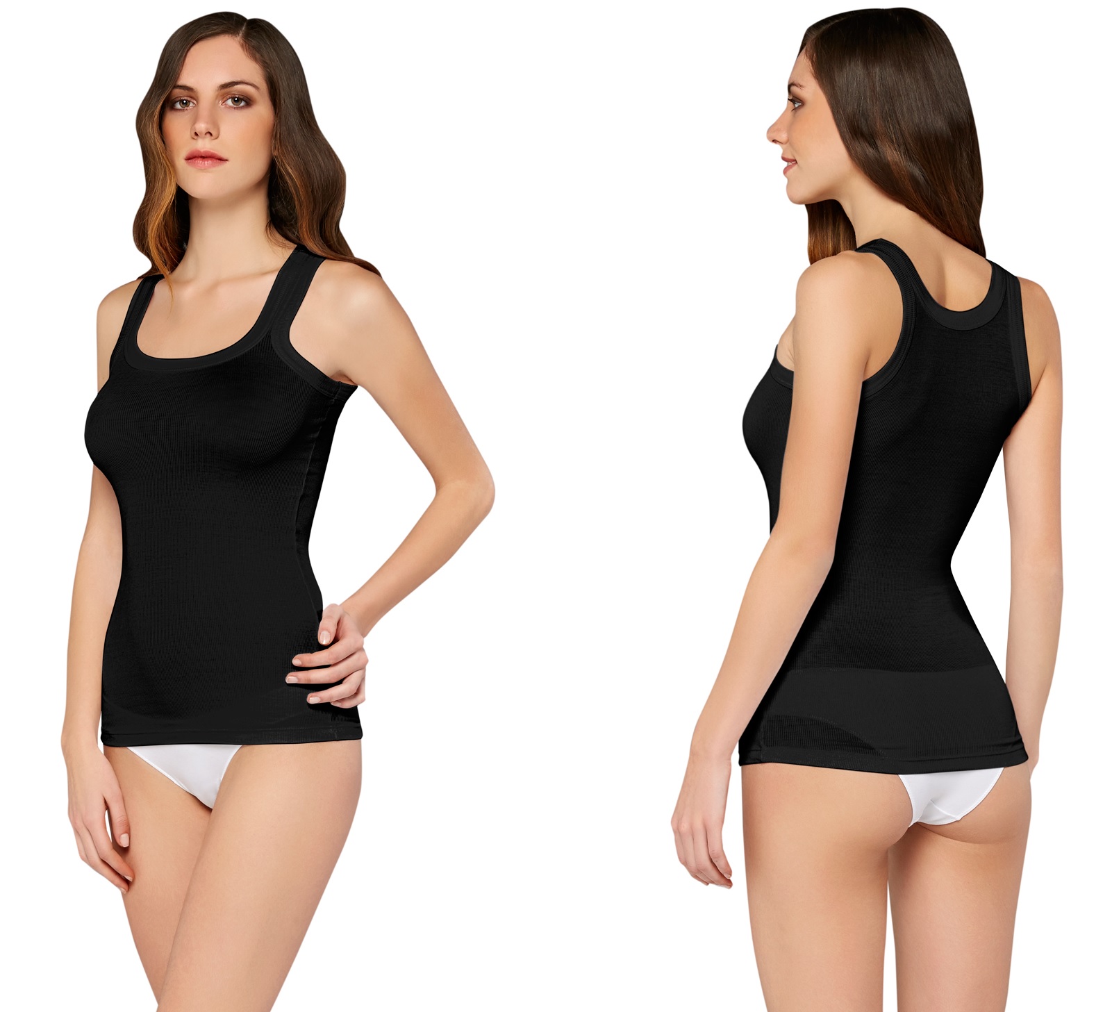 DOREANSE:PODKOSZULKA TOP microModal 9311:M: CZARNA