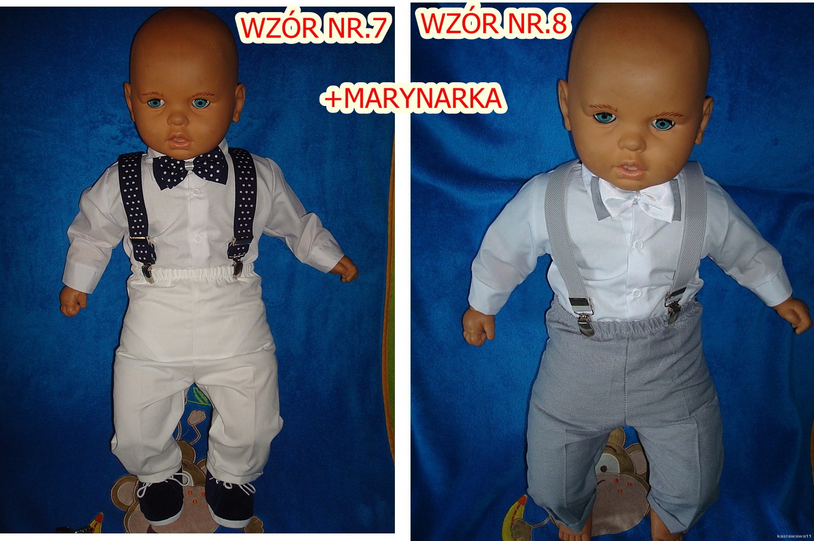 ELEGANCKI KOMPLET CHRZTU MARYNARKA INNE KOLORY 80 Bohater Inny