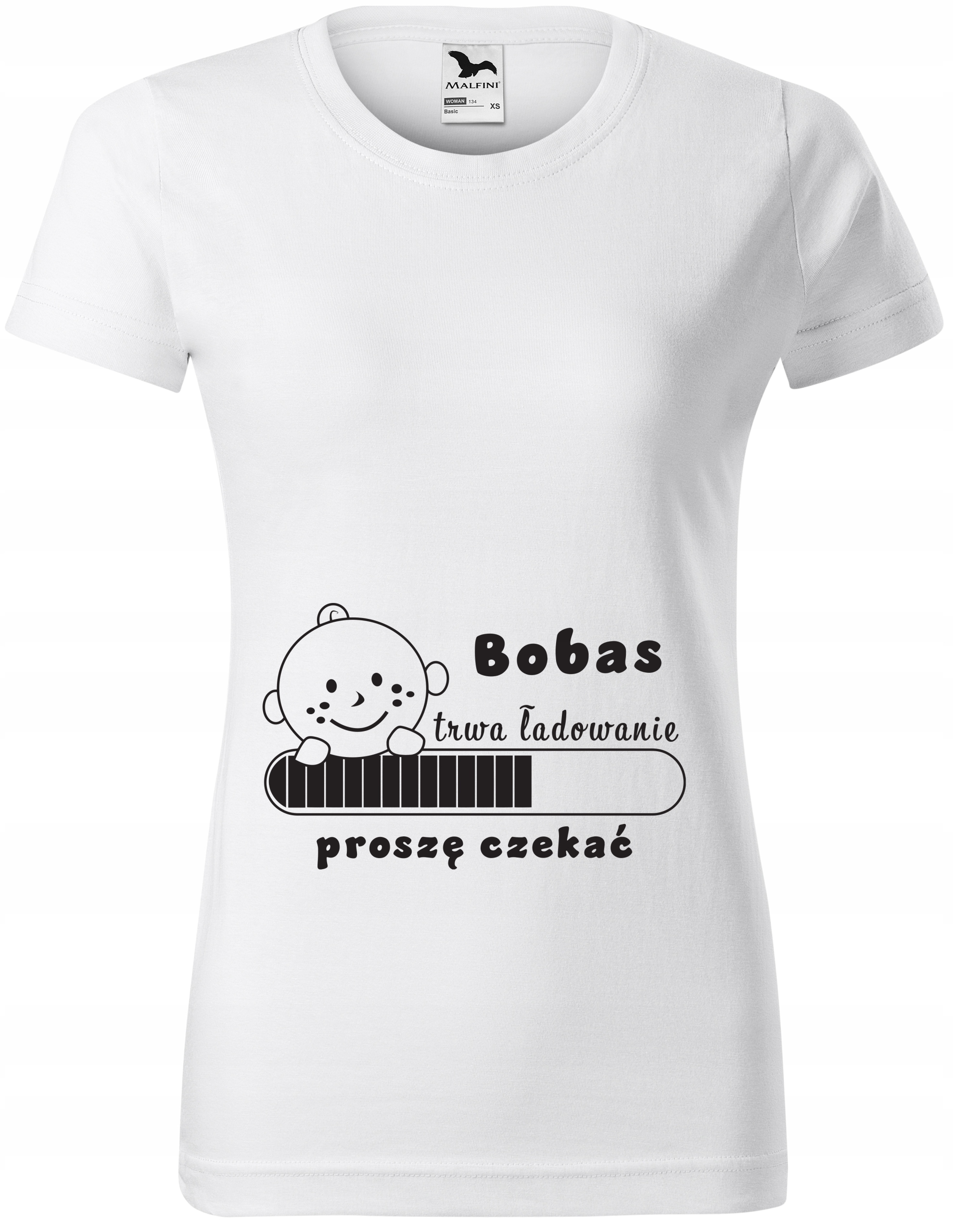 

Idealna Koszulka Dla Przyszłej Mamy biała r.XS