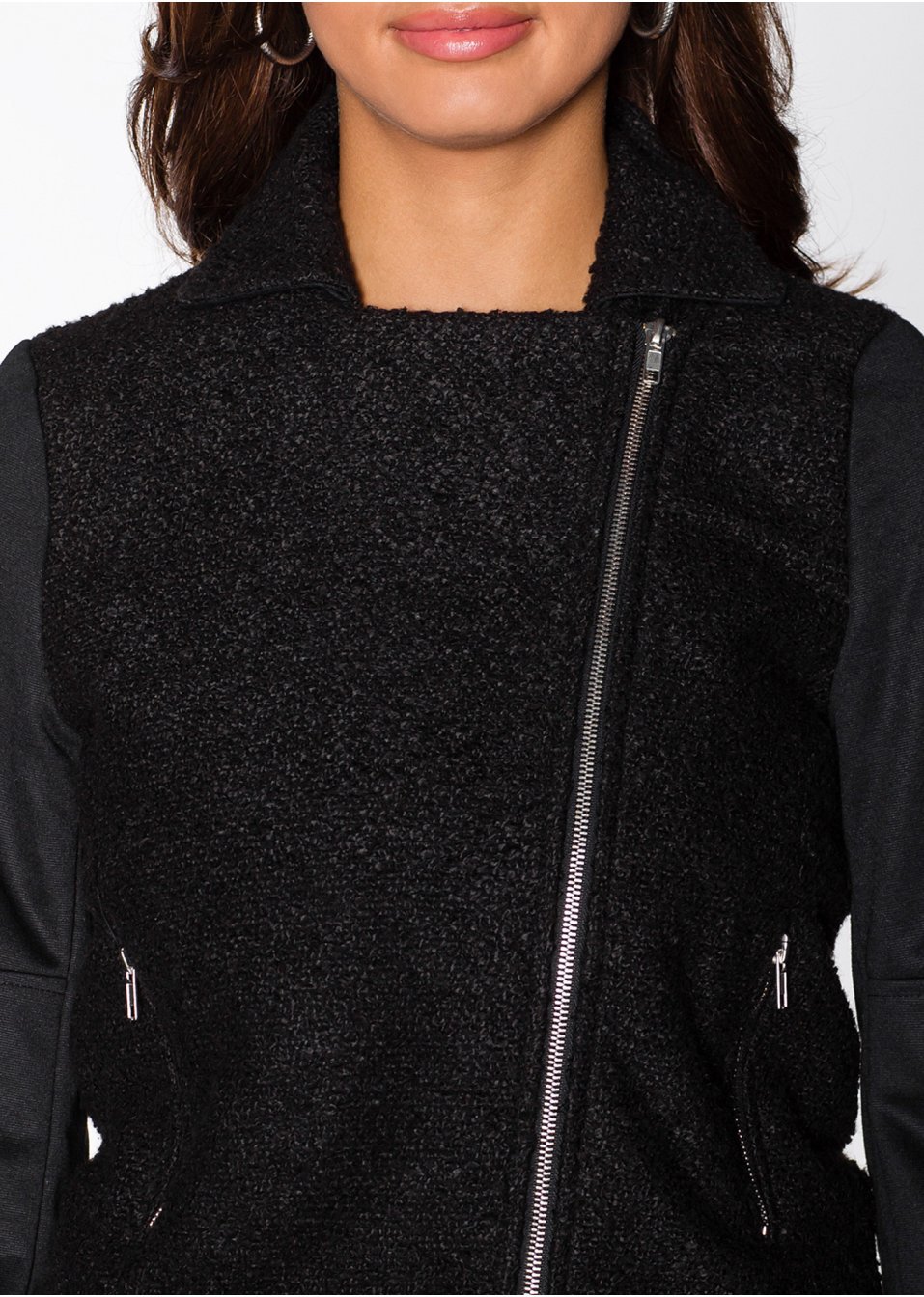 Kurtka damska ramoneska czarna na wiosnę i lato bonprix 42 Rodzaj ramoneska