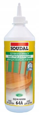 

Klej szybkoschnący do drewna Soudal 64A 750ML