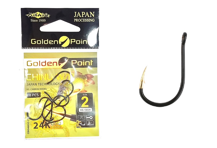 

Mikado Haczyki Golden Point Chinu W/ring nr.12 New
