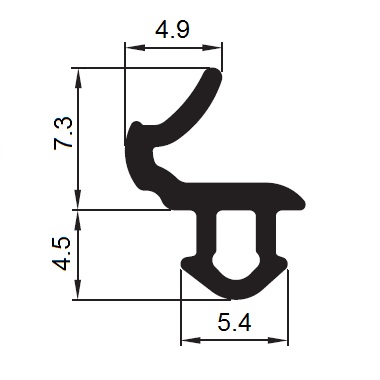 Uszczelka do okna okien okienna s-618 KBE Kod producenta s-618