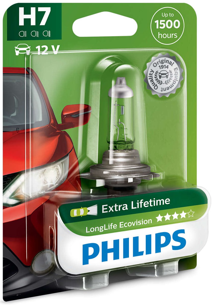 

Philips H7 Longlife Eco Vision bliste 12972LLECOB1