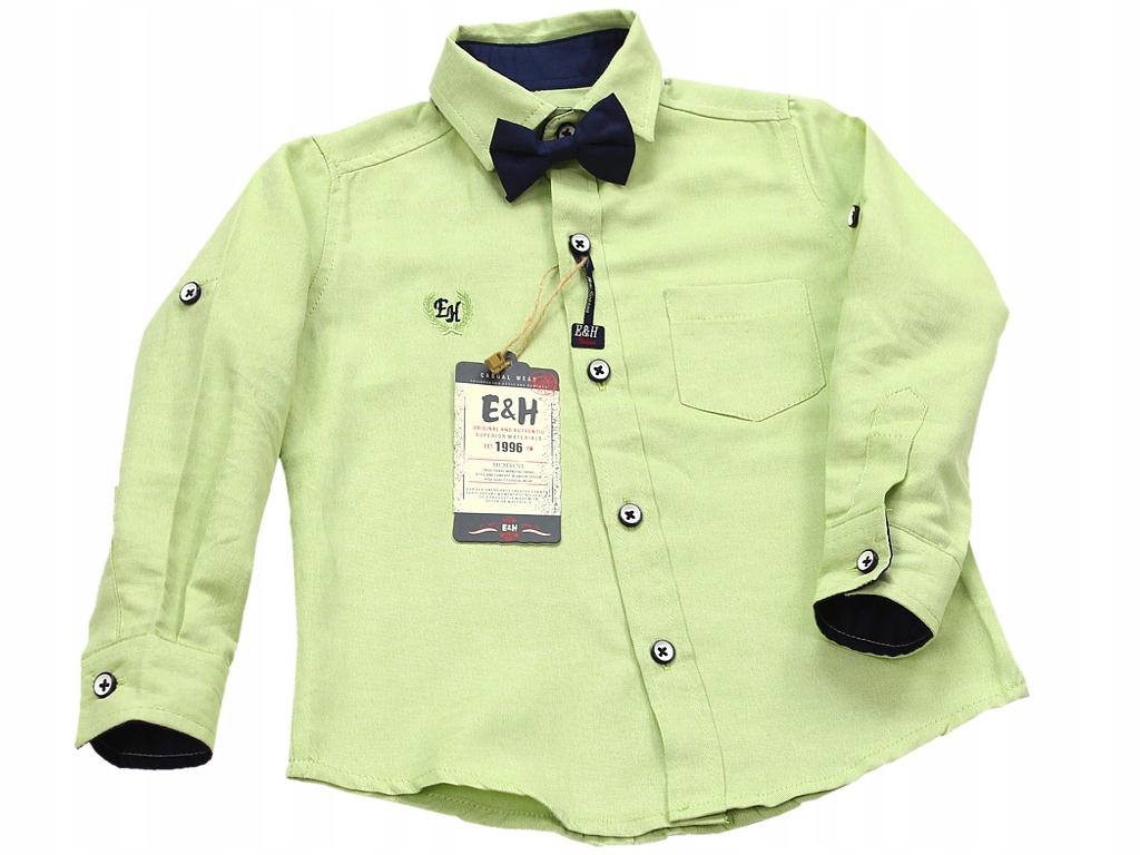 

Breeze Boys Elegancka Koszula Z Muchą Seledyn 80