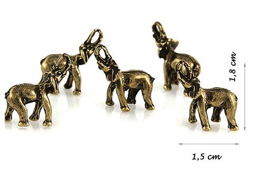 SŁOŃ TRĄBUSIEK FIGURKA UPOMINEK Wysokość produktu 2 cm