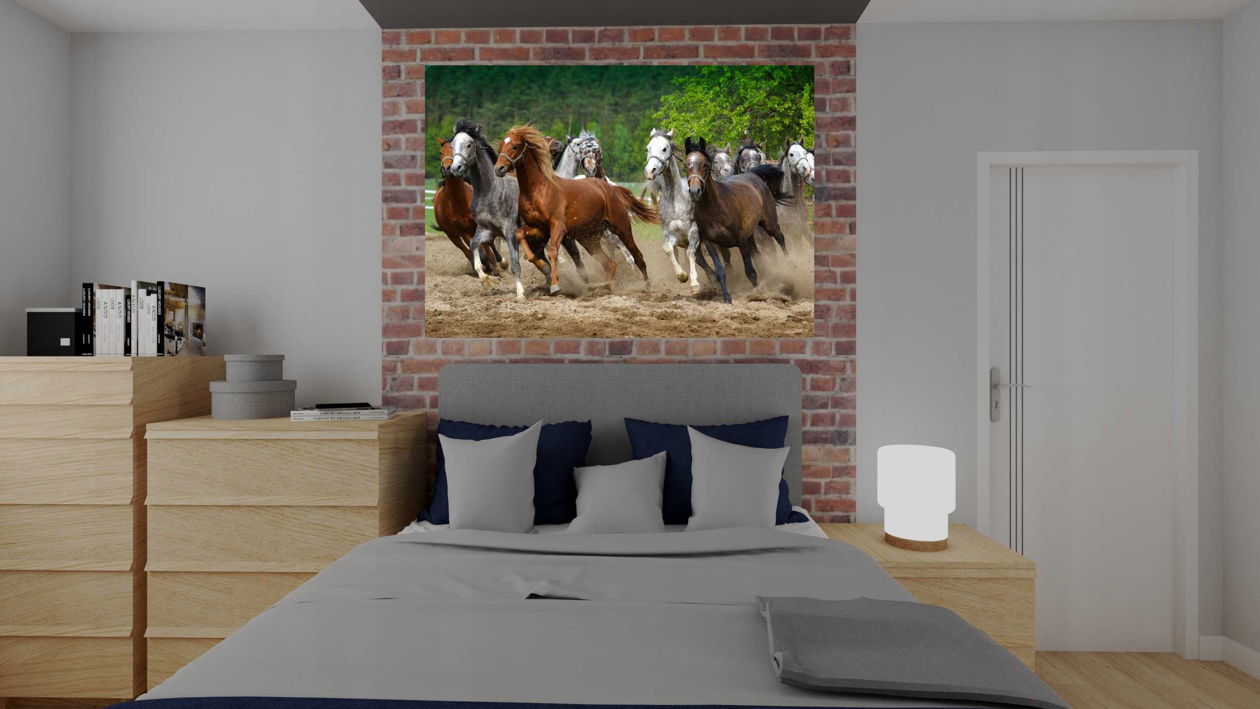 Plakat poster KOŃ KONIE MUNSTANG 100x70 max wybór Marka EObraz