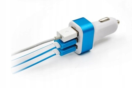 UNIWERSALNA ŁADOWARKA SAMOCHODOWA 3 GNIAZDA USB ŁADOWARKA SAMOCHODOWA EAN (GTIN) 8509148163971