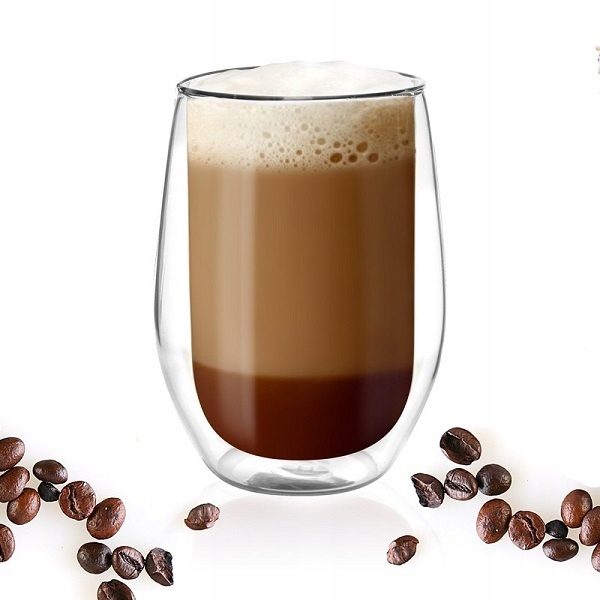 

Vialli Szklanka Kubek Kawy Latte Herbaty Amo 400ml