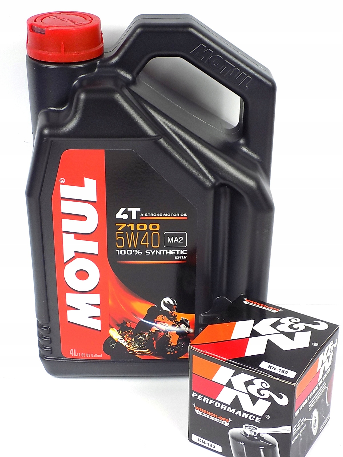 OLEJ MOTUL 7100 5W40 + FILTR KN160 BMW S1000 K1300