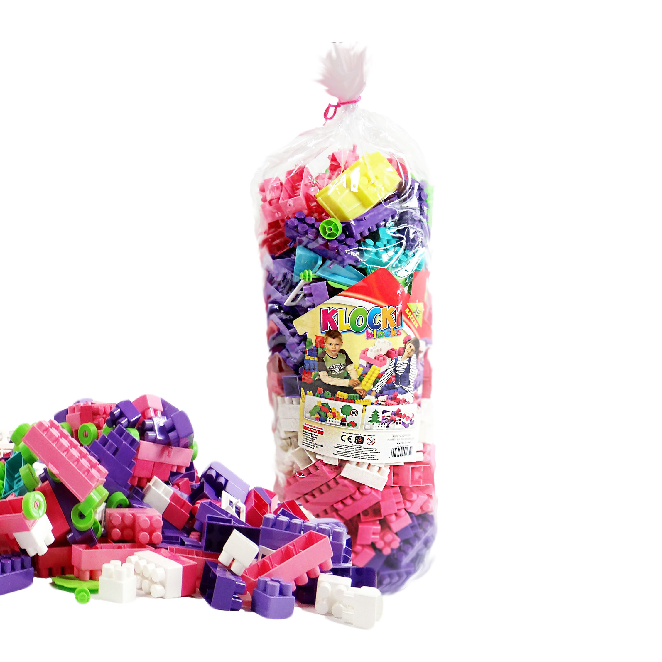 

Klocki Duże Zestaw 500 el Plastikowe Konstrukcyjne