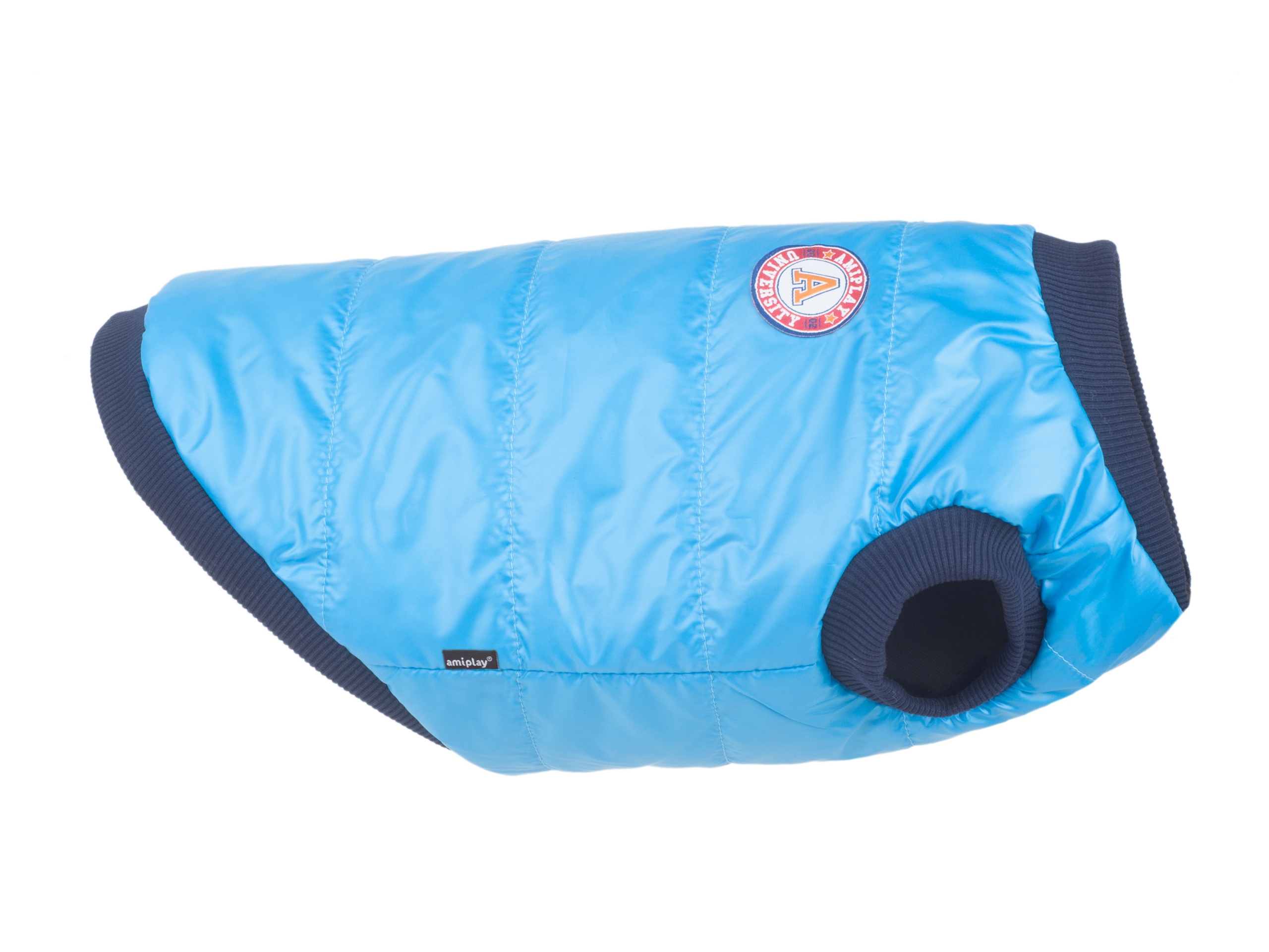 Levně Péřová bunda Bronx Amiplay odstíny modré S 29 Cm