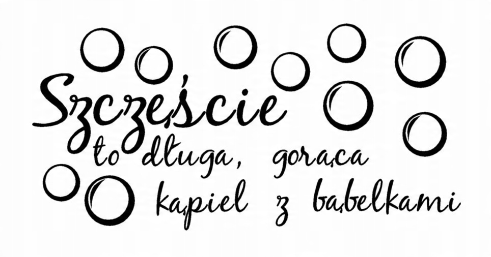 

Naklejka Do Łazienki naklejki na ścianę 100cm