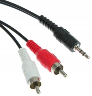 

Kabel Aux mini Jack 3,5mm 2 Rca Cinch Stereo 5m