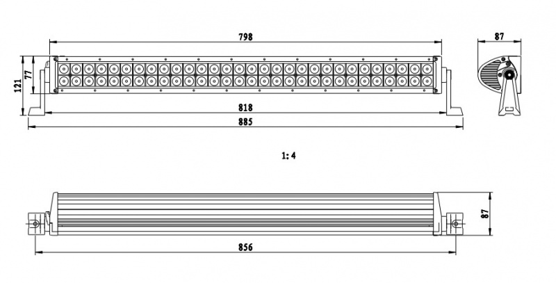 LAMPA ROBOCZA LED PANEL 180W CREE 13200Lm ŚWIATŁA Numer katalogowy części 02586