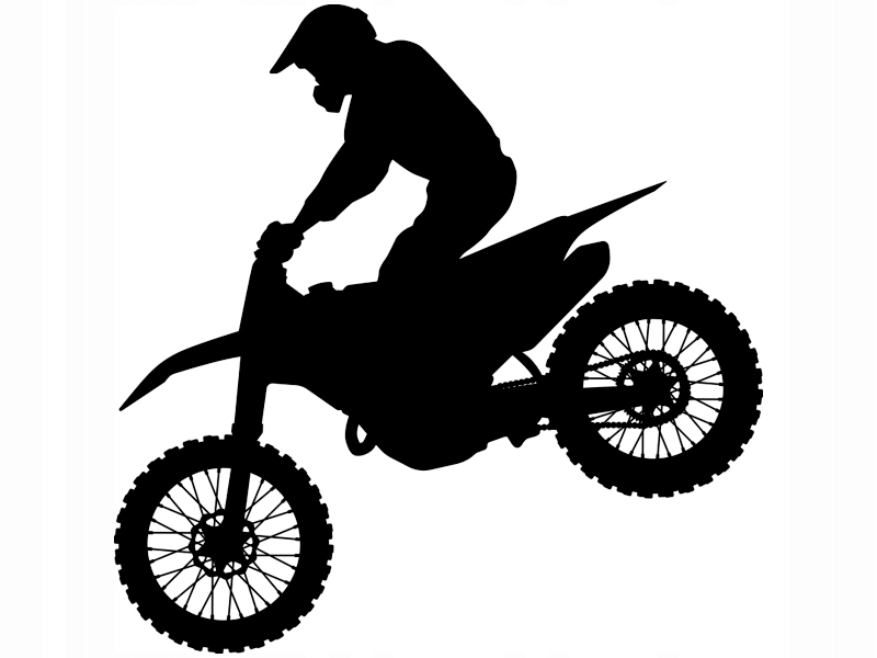 

Naklejka na ścianę Sport Motocyklista Cross 50 cm